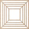 Ekena Millwork Raven Wood Fretwork Pierced Ceiling Medallion, Alder, 22"OD x 8 1/8"ID x 1/4"T CMWP22X22X0250RAAL - alternate 3